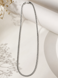 Sanyian Silver Cuban Link Chain