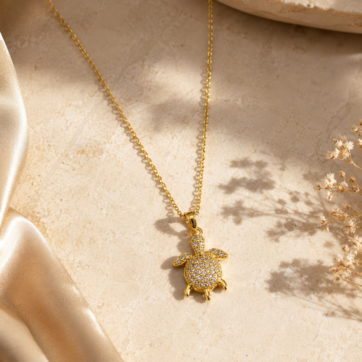 Sanyian Ocean Grace Turtle Necklace